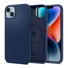 Spigen Silicone Fit Mag Apple iPhone 14 Plus tok, Navy Blue MagSafe, kék tok és táska