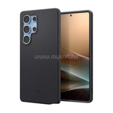 Spigen SILICONE FIT MAG szilikon telefonvédő (ütésállóság, MagSafe) FEKETE (ACS09017) tok és táska