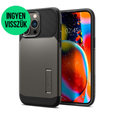 Spigen Slim Armor Mag Apple iPhone 14 Pro Gunmetal MagSafe tok, szürke tok és táska
