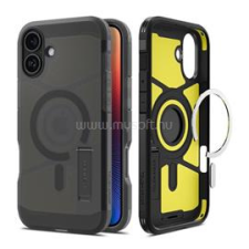 Spigen TOUGH ARMOR MAG műanyag telefonvédő (ütésállóság, matt, MagSafe,kitámasztó) FEKETE (ACS08515) tok és táska