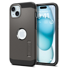Spigen Tough Armor MagFit Apple iPhone 15 MagSafe Tok - Fekete (ACS06811) tok és táska