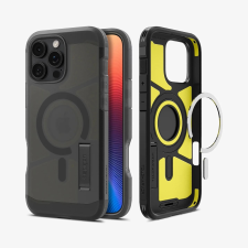 Spigen Tough Armor MagFit hátlap kitámasztóval iPhone 16 Pro fagyos fekete tok és táska