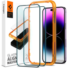 Spigen tR Align Master 2 Pack FC Black iPhone 14 Pro mobiltelefon kellék