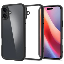 Spigen Ultra Hybrid iPhone 16 tok átlátszó-fekete (ACS08201) (ACS08201) tok és táska