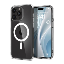 Spigen ULTRA HYBRID MAG műanyag telefonvédő (közepesen ütésálló, légpárnás keret, Magsafe kompatibilis) FEHÉR Apple iPhone 15 Pro Max tok és táska