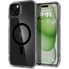 Spigen Ultra Hybrid (MagFit) iPhone 15 tok átlátszó-fekete (ACS06803) (ACS06803) tok és táska