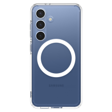 Spigen Ultra Hybrid MagFit Samsung Galaxy S25 tok, Clear White, átlátszó-fehér tok és táska