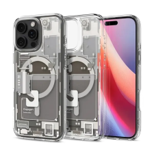 Spigen Ultra Hybrid MagSafe iPhone 16 Pro Zero One Natural Titanium ACS08137 tok és táska