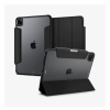 Spigen ULTRA HYBRID PRO tok álló, bőr hatású (FLIP, oldalra nyíló, TRIFOLD, asztali tartó, ceruza tartó) FEKETE Apple IPAD Pro 13 (2024)