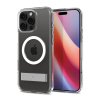 Spigen ULTRA HYBRID S műanyag telefonvédő (ütésállóság, légpárnás keret, kitámasztó, MagSafe) ÁTLÁTSZÓ Apple iPhone 16 Pro