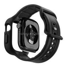 Spigen VAULT PRO pótszíj (egyedi méret, matt, ütésállóság + szilikon keret) FEKETE (ACS09391) okosóra kellék