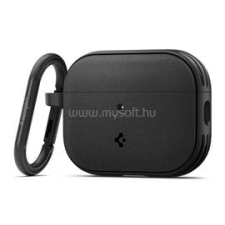 Spigen VAULT szilikon tok (karabíner) FEKETE Apple AirPods Pro 3 (ACS09826) fülhallgató, fejhallgató tok