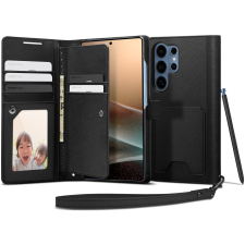 Spigen Wallet S Samsung Galaxy S25 Ultra fekete tok tok és táska