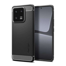 Spigen Xiaomi 13 Pro, Spigen Rugged Armor szilikon mobiltok, Erősített, Fekete tok és táska