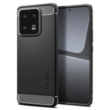 Spigen Xiaomi 13 Pro, Szilikon tok, Spigen Rugged Armor, karbon minta, fekete tok és táska