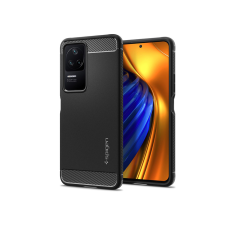 Spigen Xiaomi Poco F4 ütésálló hátlap - Spigen Rugged Armor - fekete (SP0178) - Telefontok tok és táska