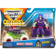 Spin Master Monster Jam: Grave Digger kisautó és Grim figura - Spin Master autópálya és játékautó
