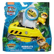 Spin Master - Paw Patrol Forest Paws themed vehicle - RUBBLE autópálya és játékautó