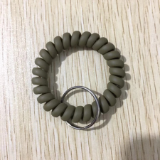 Spirál kulcstartó csuklóra - Khaki kulcstartó