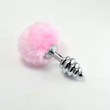Spiral Pompon Metal Plug Pink szexjáték