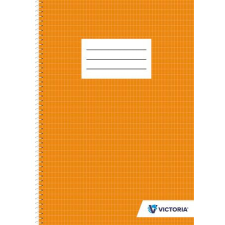  Spirálfüzet, A4, francia kockás, 70 lap, VICTORIA PAPER füzet