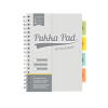  Spirálfüzet, B5, PUKKA PAD "Study book", szürke