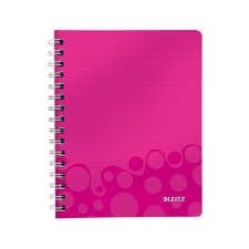  Spirálfüzet Leitz A/5 Wow kockás rózsaszín füzet