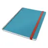  Spirálfüzet LEITZ Cosy Soft Touch B/5 keményfedeles 80 lapos vonalas nyugodtkék