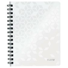 Spirálfüzet LEITZ Wow A/5 80 lapos kockás fehér füzet