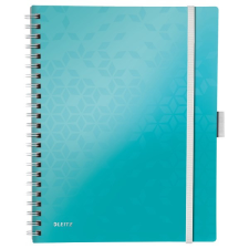  Spirálfüzet LEITZ Wow Active A/4 80 lapos kockás jégkék füzet