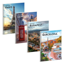  Spirálfüzet sima ARS UNA Cityscape A/4 60 lapos füzet