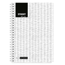  Spirálfüzet STREET Pad A/5 kockás 100 lapos fehér füzet