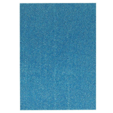 Spirit : Csillámos dekorációs habszivacs lap kék színben A/4 1db kreatív és készségfejlesztő