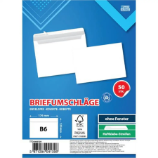Spirit : Fehér boríték B6 17,6x12,6cm 50db-os csomag boríték