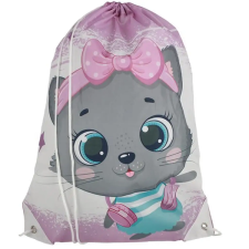 Spirit : Gray Kitty szürke cicás tornazsák, sportzsák 33x47cm tornazsák