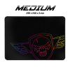 Spirit of Gamer - Darkskull Mouse Pad - M (330 x 240 x 3mm; varrott szélek; fekete) - SOG-PAD02M