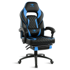 Spirit of Gamer szék - MUSTANG Blue (állítható dőlés/magasság; kihajtható lábtartó; max.120kg-ig, kék) forgószék