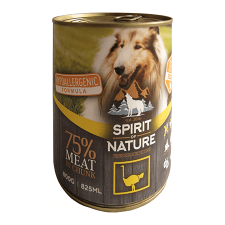 Spirit of Nature Dog konzerv Strucchússal – 12×415 g kutyaeledel