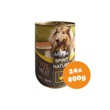 Spirit of Nature Dog konzerv Strucchússal 24x800g kutyaeledel