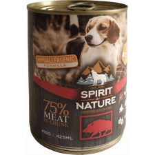 Spirit of Nature Dog konzerv Vaddisznóhússal 12x415g kutyafelszerelés
