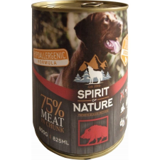 Spirit of Nature Dog konzerv Vaddisznóhússal 12x800g kutyafelszerelés