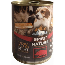 Spirit of Nature Dog konzerv Vaddisznóhússal – 6×415 g kutyaeledel