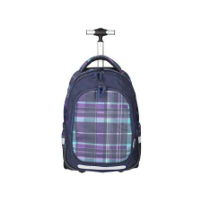 Spirit : Trolley lila kockás gurulós iskolatáska hátizsák iskolatáska