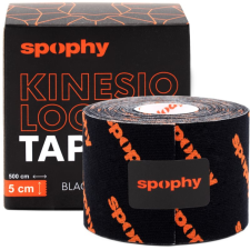 SPOPHY Kinesiology Tape rugalmas szalag izmok, ízületek, izomszalagok számára szín Black, 5 cm x 5 m 1 db gyógyászati segédeszköz