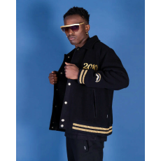  SPRAYGROUND GOLDEN TIGER VARSITY kabát Férfi Fekete S