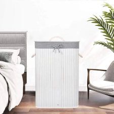 Springos Bambusz ruhakosár 72l bútor