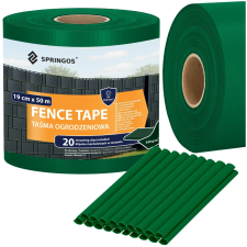 Springos Fn0011 sötétzöld kerítésszalag 19cmx50m 450g/m2 kerti bútor