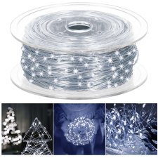 Springos hideg fehér fények 1000 LED karácsonyfa izzósor