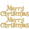 Springos Karácsonyi dekoráció 2 db "Merry Christmas" - arany