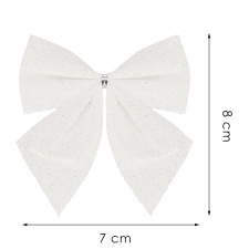 Springos Karácsonyi masnik 8 x 8 cm 6 db. karácsonyi dekoráció